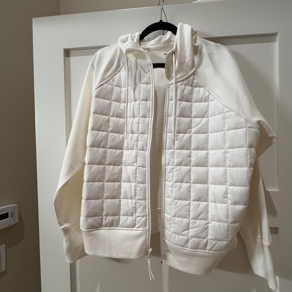 White Puff/Jersey jacket